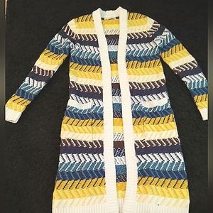 Lovestitch Dawn Chevron Striped Cardigan